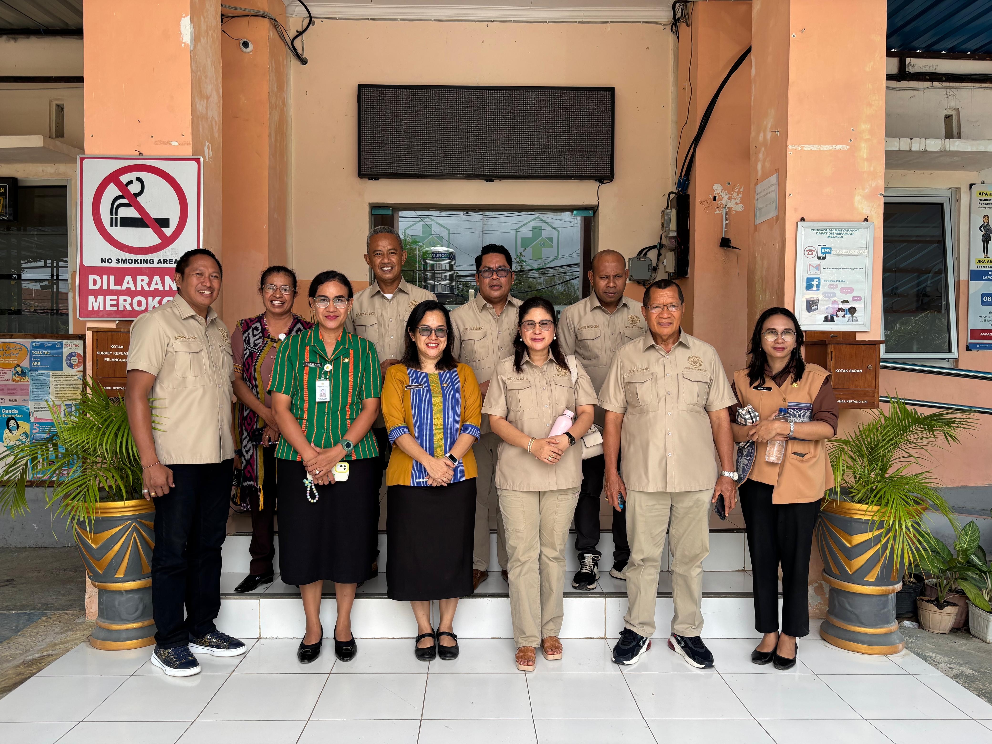 Kunjungan Kerja dari Komisi IV DPRD Kota Kupang di UPTD Puskesmas Oebobo
