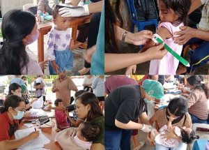 Operasi Timbang terdiri dari Pengukuran Tinggi/Panjang Anak/Balita, Pengukuran Lingkar Lengan, Pengukuran Berat Badan Serta Pemberian Imunisasi